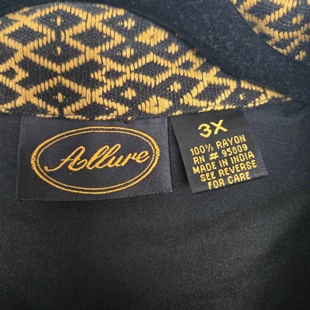 Allure Patchwork Chenille Jacket Blazer Plus Size… - image 8